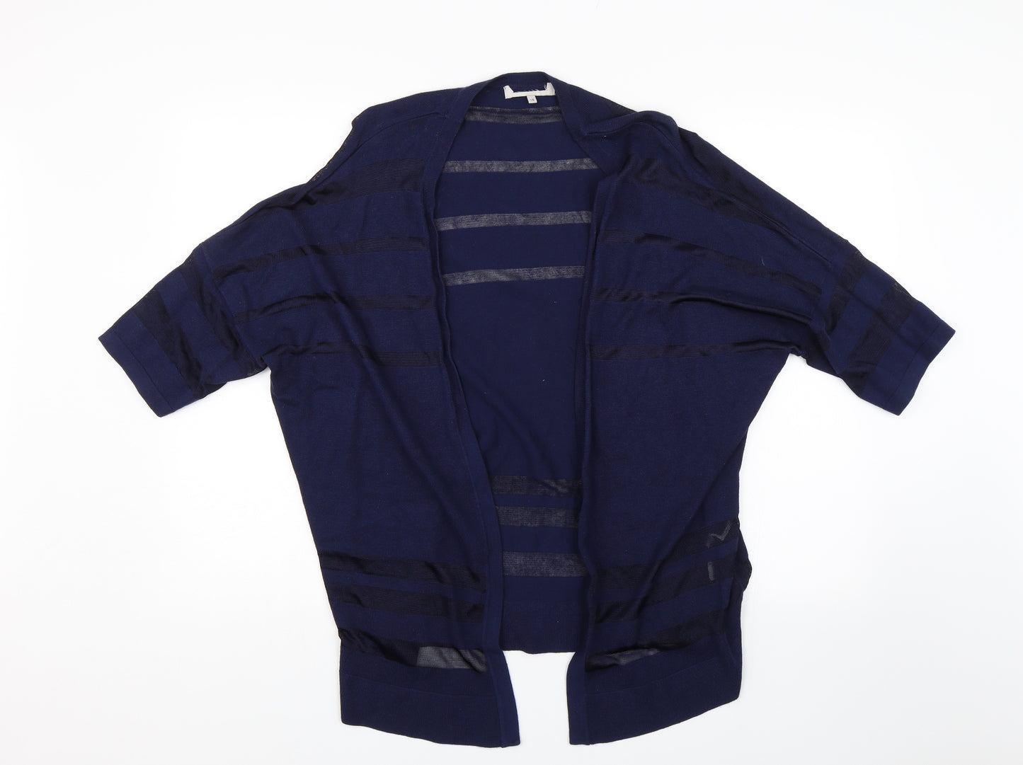 George Womens Blue Striped  Cardigan Jumper Size 18