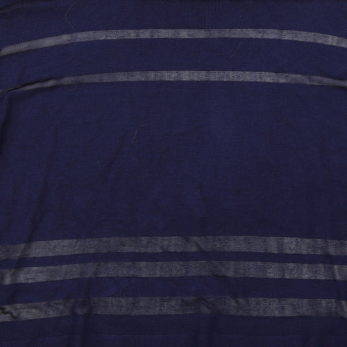 George Womens Blue Striped  Cardigan Jumper Size 18
