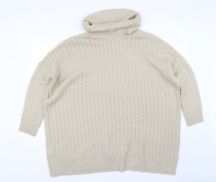 H&M Womens Brown Knit Pullover Jumper Size S