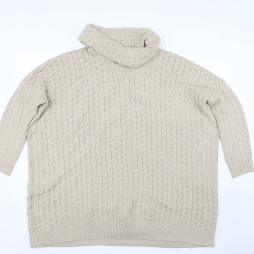 H&M Womens Brown  Knit Pullover Jumper Size S