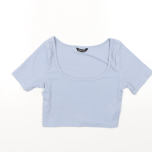 Shien Womens Blue   Cropped T-Shirt Size S