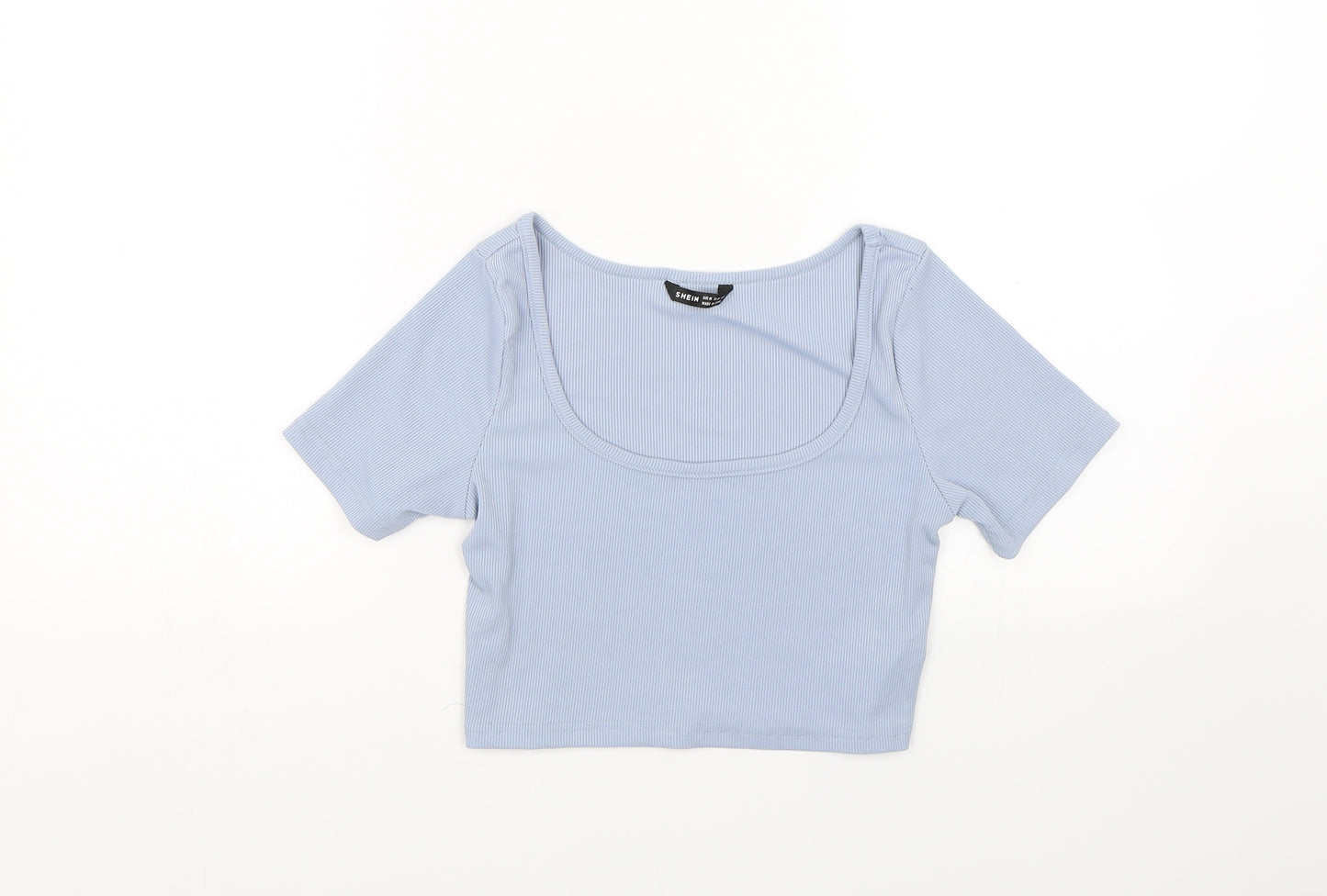 Shien Womens Blue   Cropped T-Shirt Size S