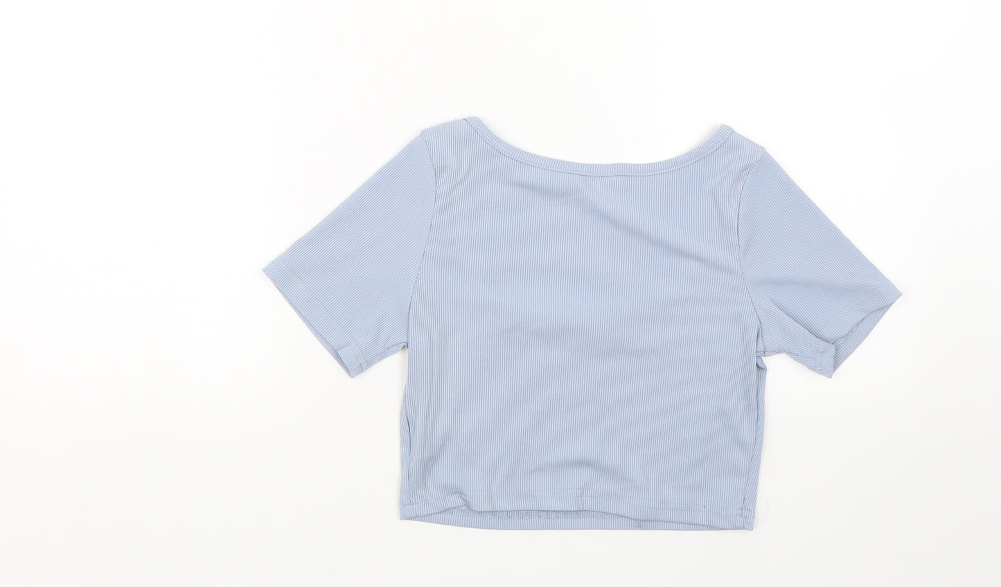 Shien Womens Blue   Cropped T-Shirt Size S