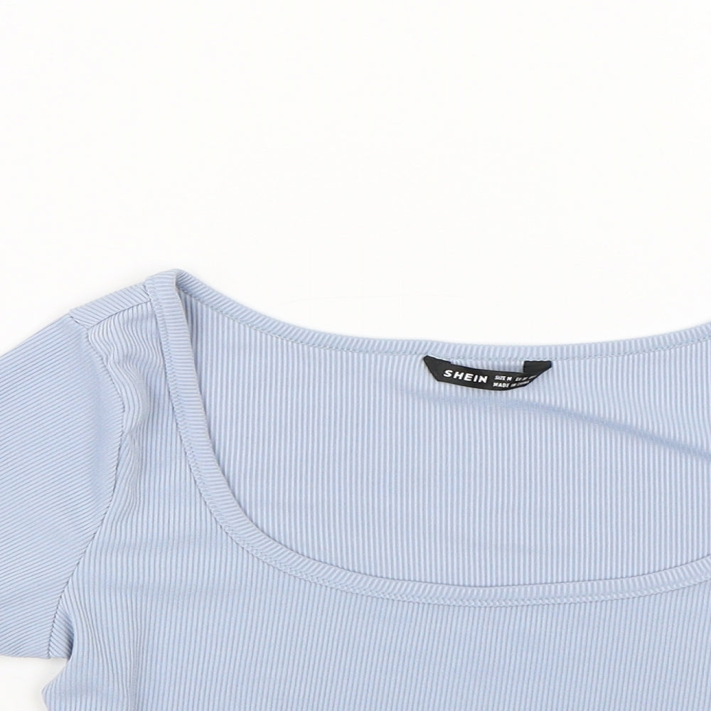Shien Womens Blue   Cropped T-Shirt Size S