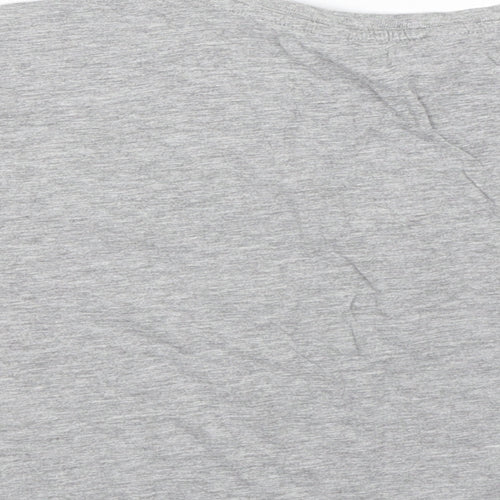 New Look Girls Grey   Cropped T-Shirt Size 14-15 Years  - LOS ANGELES