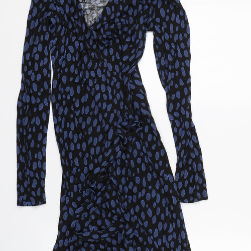 George Womens Blue Animal Print  Cardigan Jumper Size 10