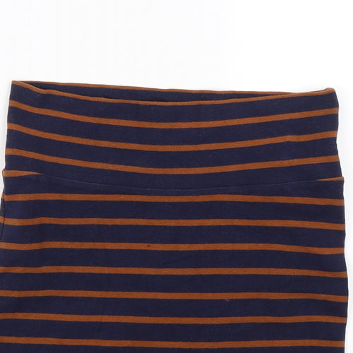 XXI Womens Blue Striped  Straight & Pencil Skirt Size M