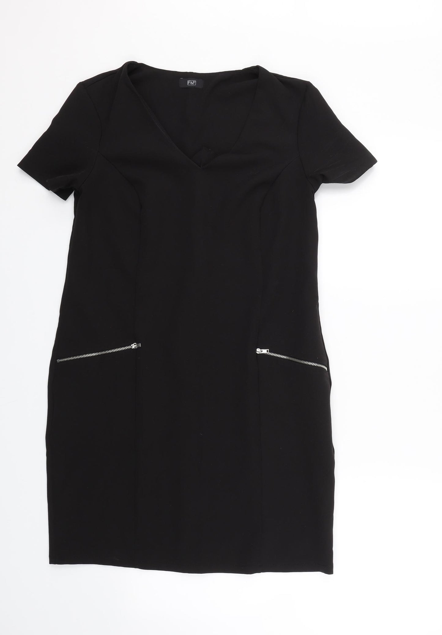 F&F Womens Black   T-Shirt Dress  Size 10  - Workwear