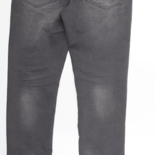 Avenue Mens Grey  Denim Straight Jeans Size 34 L29 in