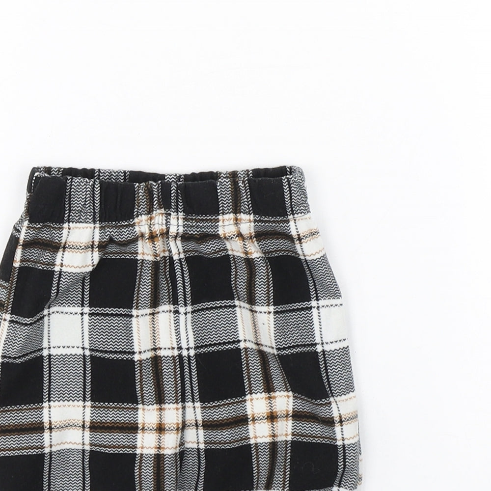 George Baby Black Check  Sweatpants Trousers Size 3-6 Months
