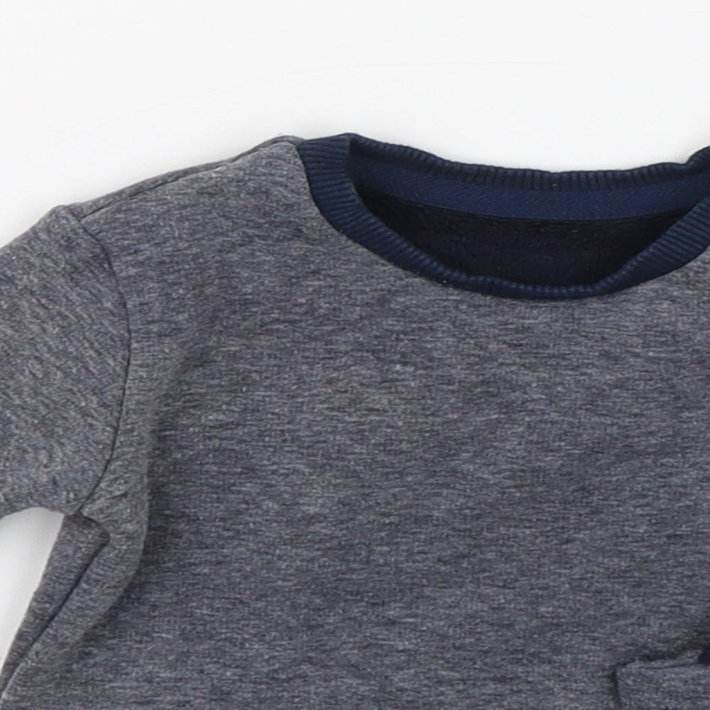 George Baby Grey   Pullover Jumper Size 3-6 Months  - Dinosaur