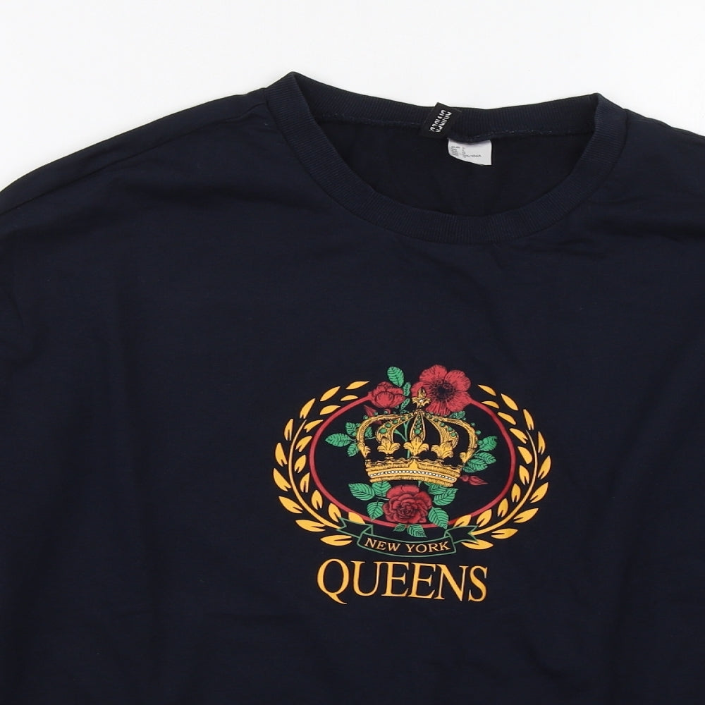 H&M Mens Blue   Pullover Sweatshirt Size L  - Queens NY