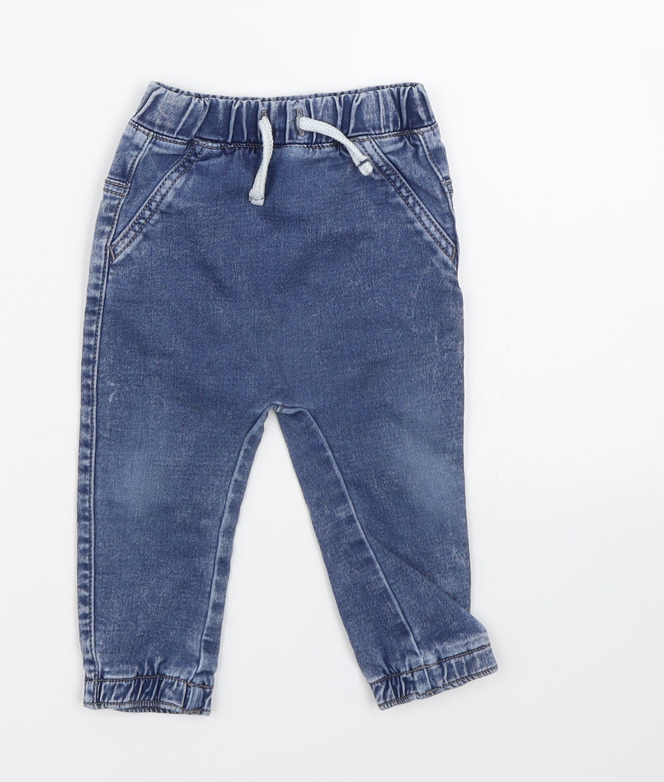 Nutmeg Girls Blue   Jogger Leggings Size 9-12 Months