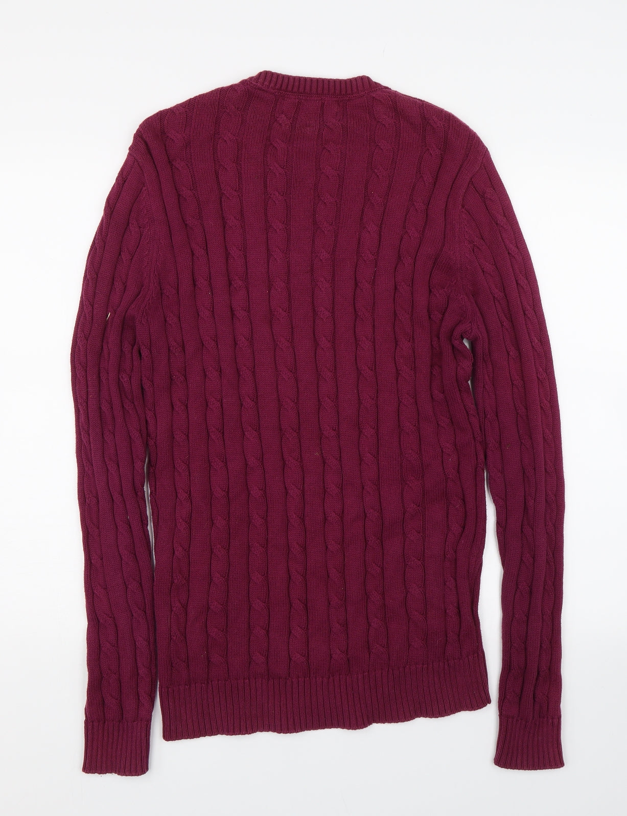 Bernard Weatherhill Womens Purple  Knit Pullover Jumper Size S