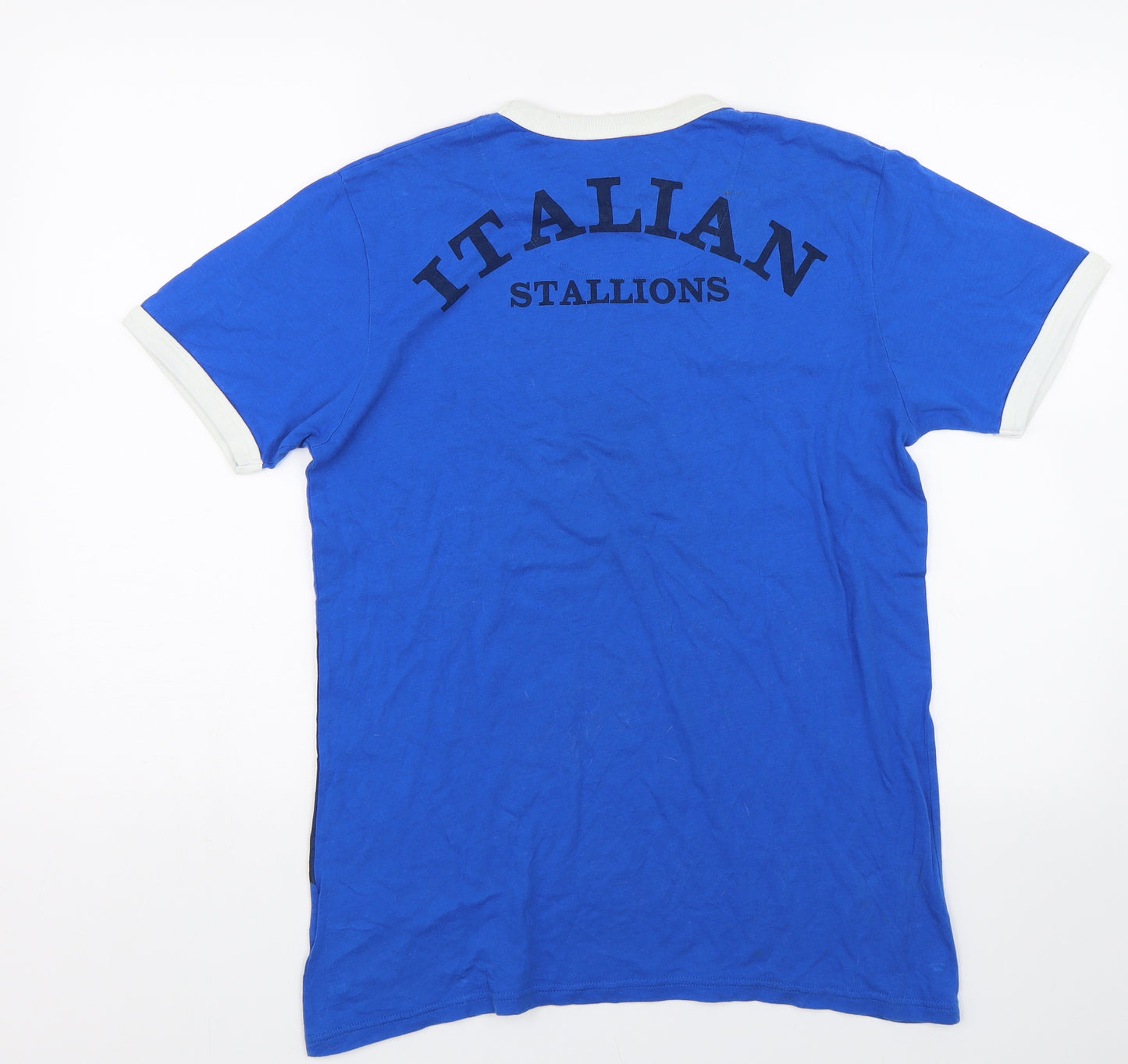 Preworn Mens Blue    T-Shirt Size M  - Italia