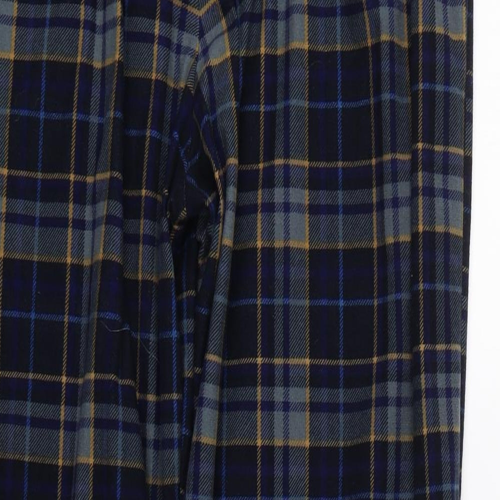 F&F Mens Blue Check   Pyjama Pants Size M