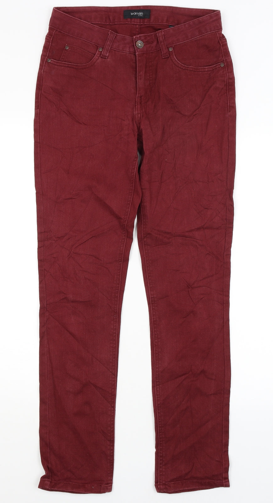 Tchibo Womens Red   Straight Jeans Size 8 L30 in