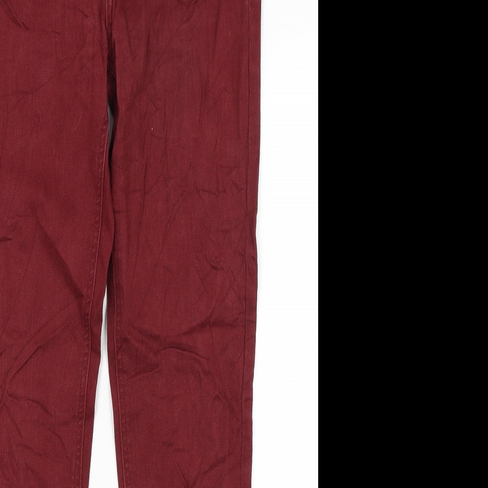 Tchibo Womens Red   Straight Jeans Size 8 L30 in