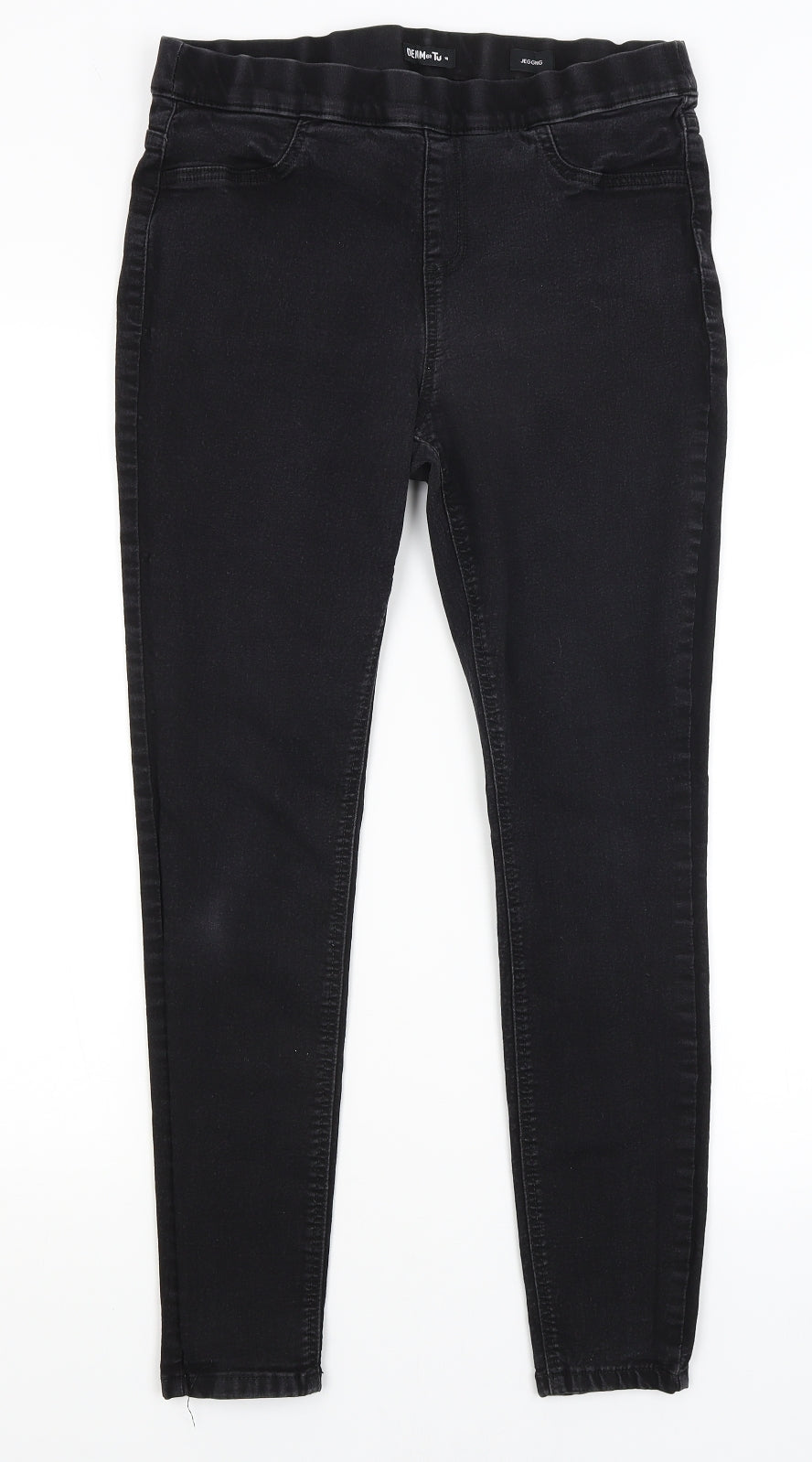 TU Womens Black   Jegging Jeans Size 14 L26 in