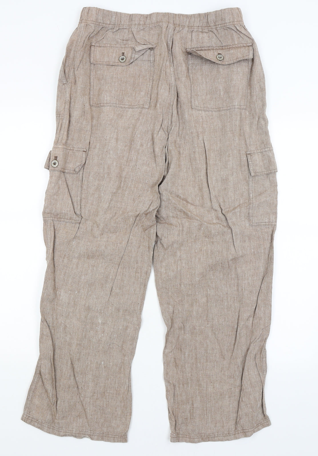 M&S Womens Brown   Trousers  Size 18 L25 in