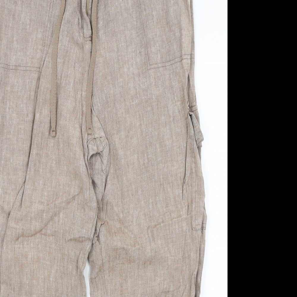 M&S Womens Brown   Trousers  Size 18 L25 in