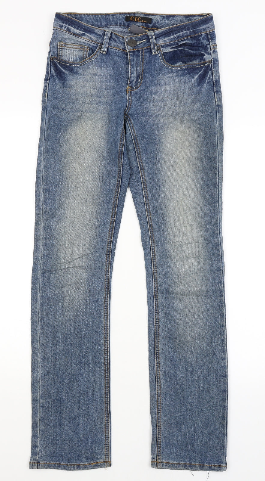 CIC Womens Blue   Straight Jeans Size 8 L31 in