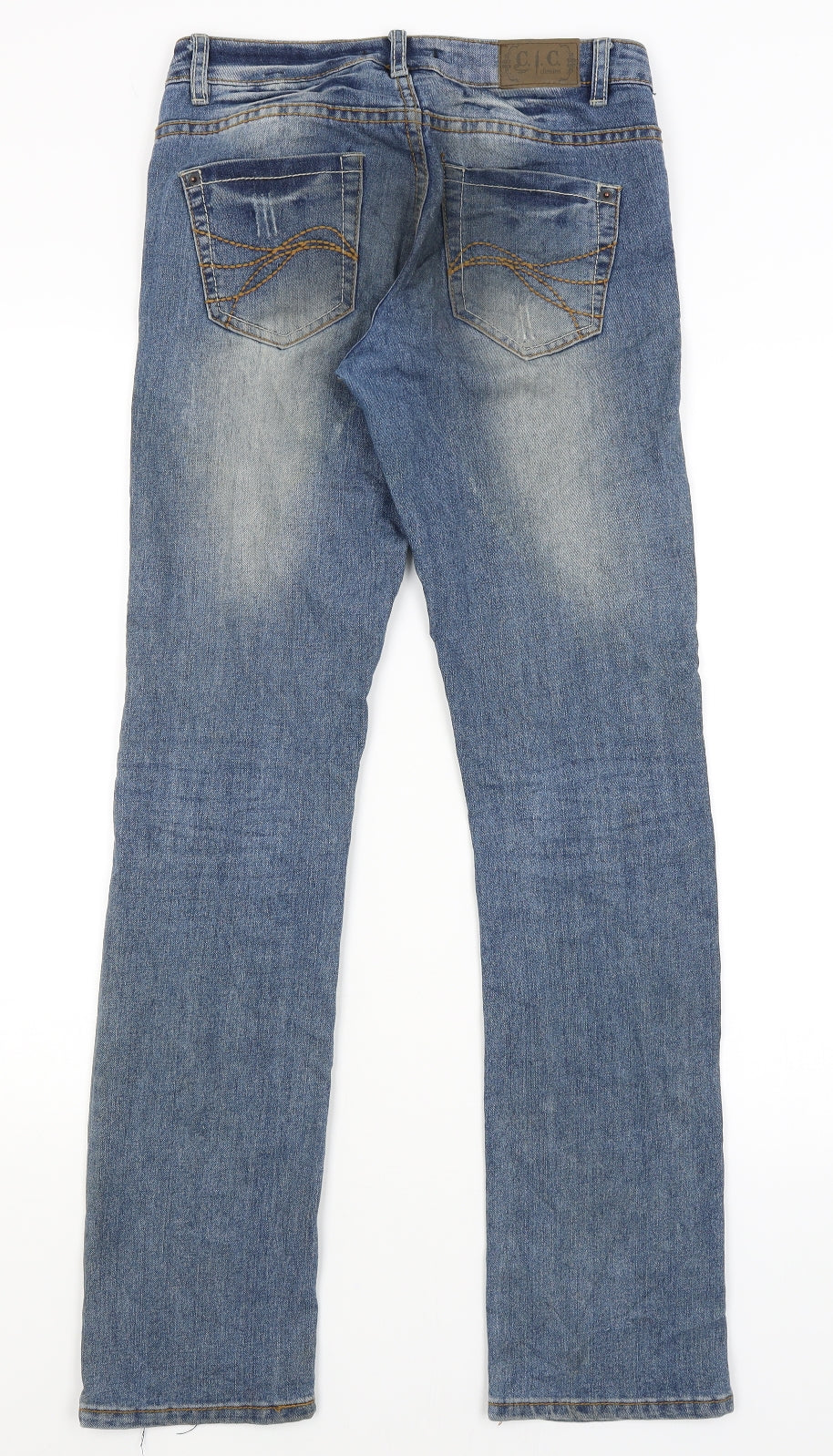CIC Womens Blue   Straight Jeans Size 8 L31 in