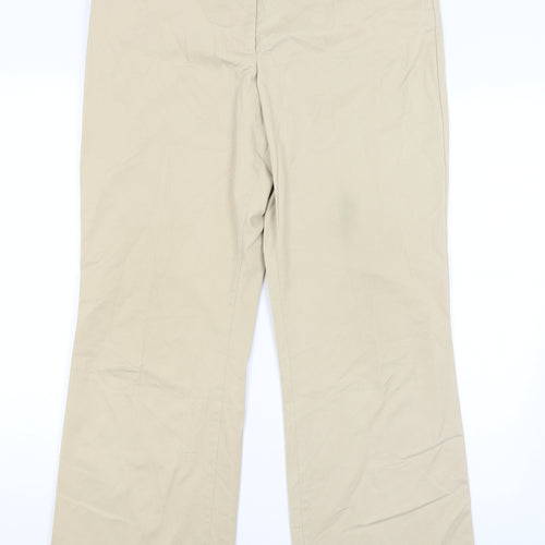 Lands End Womens Beige   Trousers  Size 10 L28 in