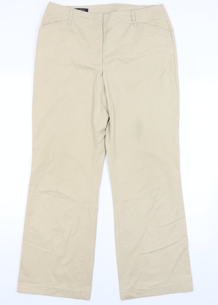 Lands End Womens Beige   Trousers  Size 10 L28 in