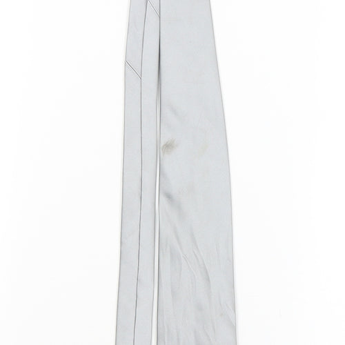 NEXT Mens Silver Grenadine  Pointed Tie One Size