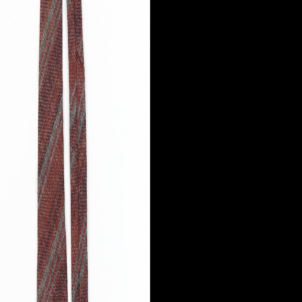 Preworn Mens Bronze Striped  Pointed Tie One Size