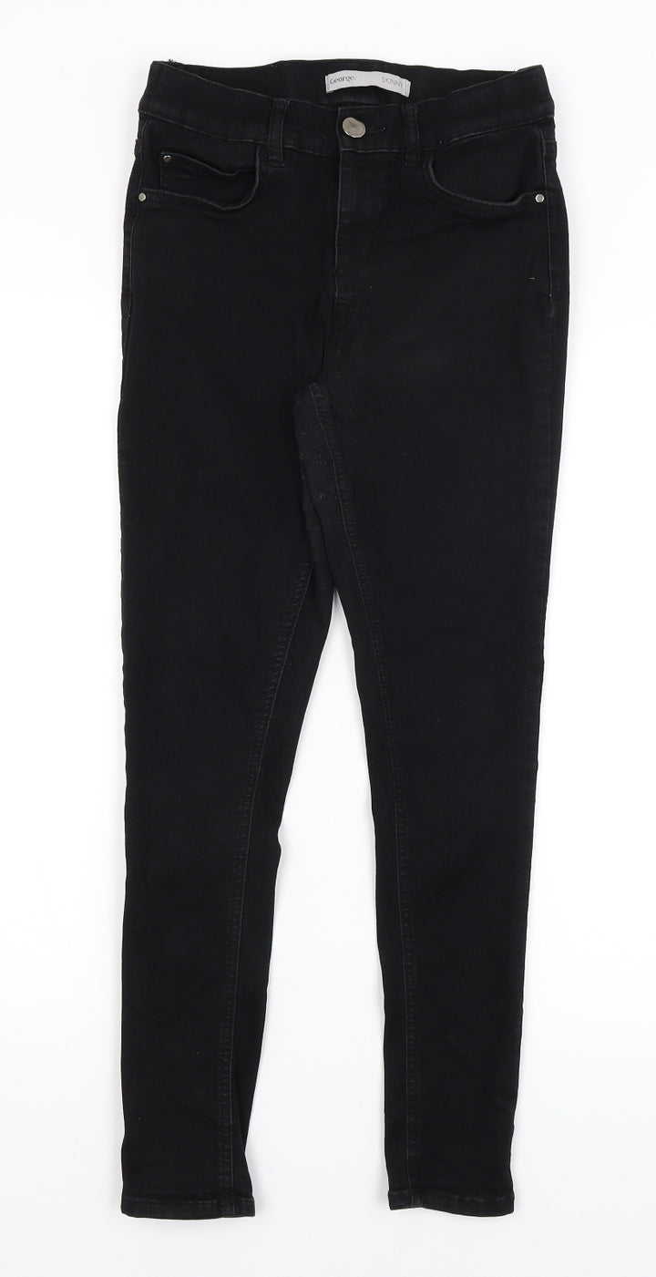George Womens Black Skinny Jeans Size 10 L26 in