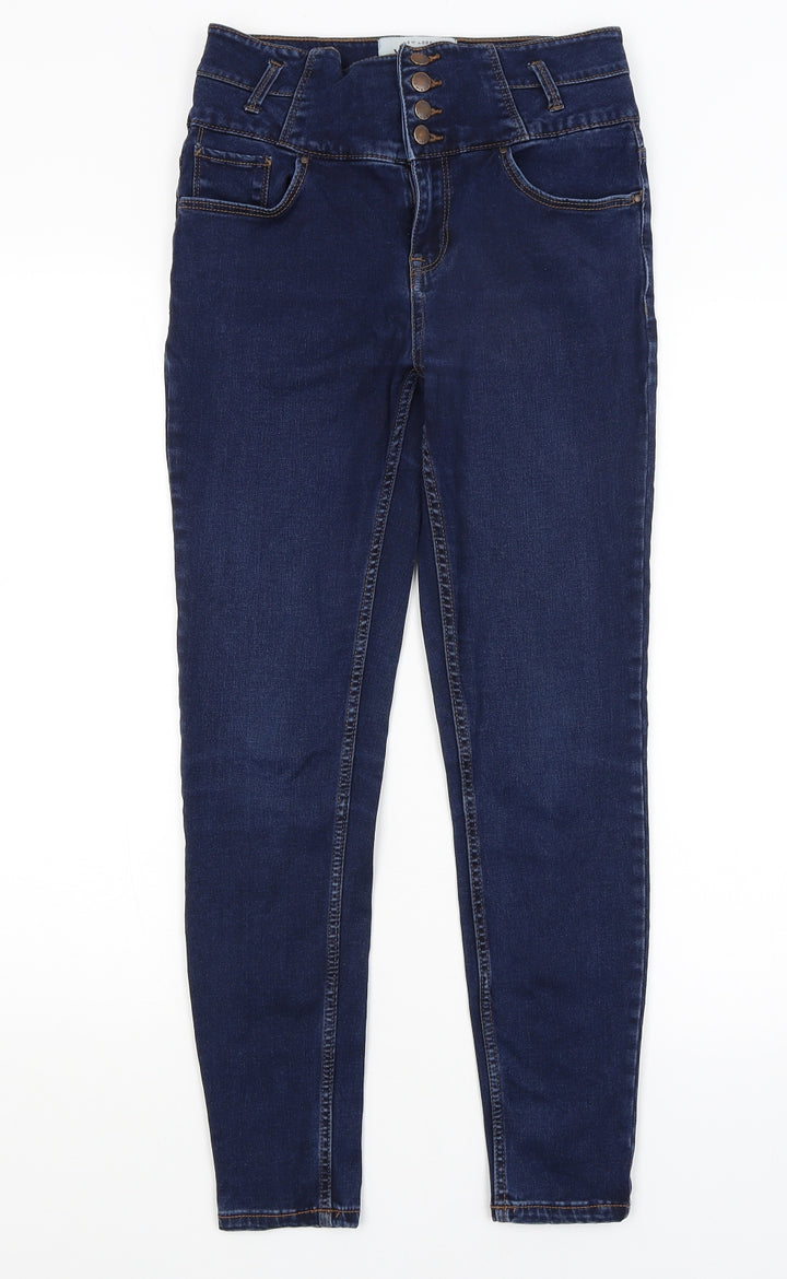 New Look Womens Blue Skinny Jeans Size 10 L26 in