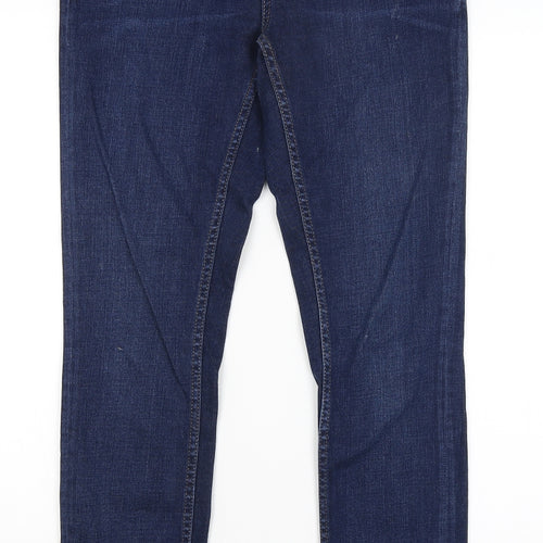 Topshop Womens Blue   Straight Jeans Size 30 in L29 in