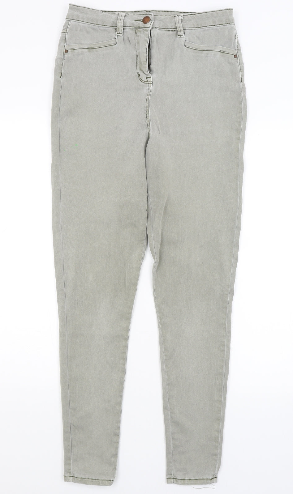 Very Womens Grey   Skinny Jeans Size 12 L29 in