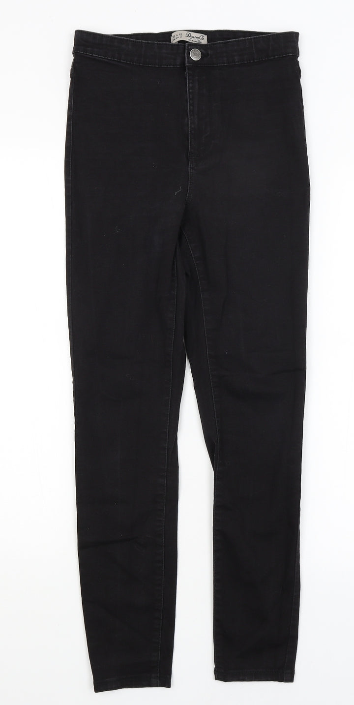 Denim Co Womens Black Skinny Jeans Size 10 L26 in