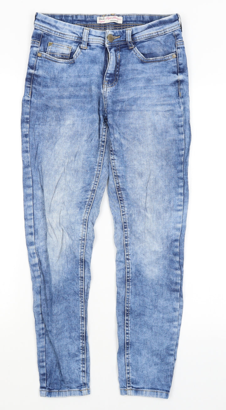 Preworn Womens Blue Skinny Jeans Size 6 L26 in