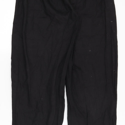 Pretty Little Thing Womens Black   Cargo Trousers Size 12 L30 in