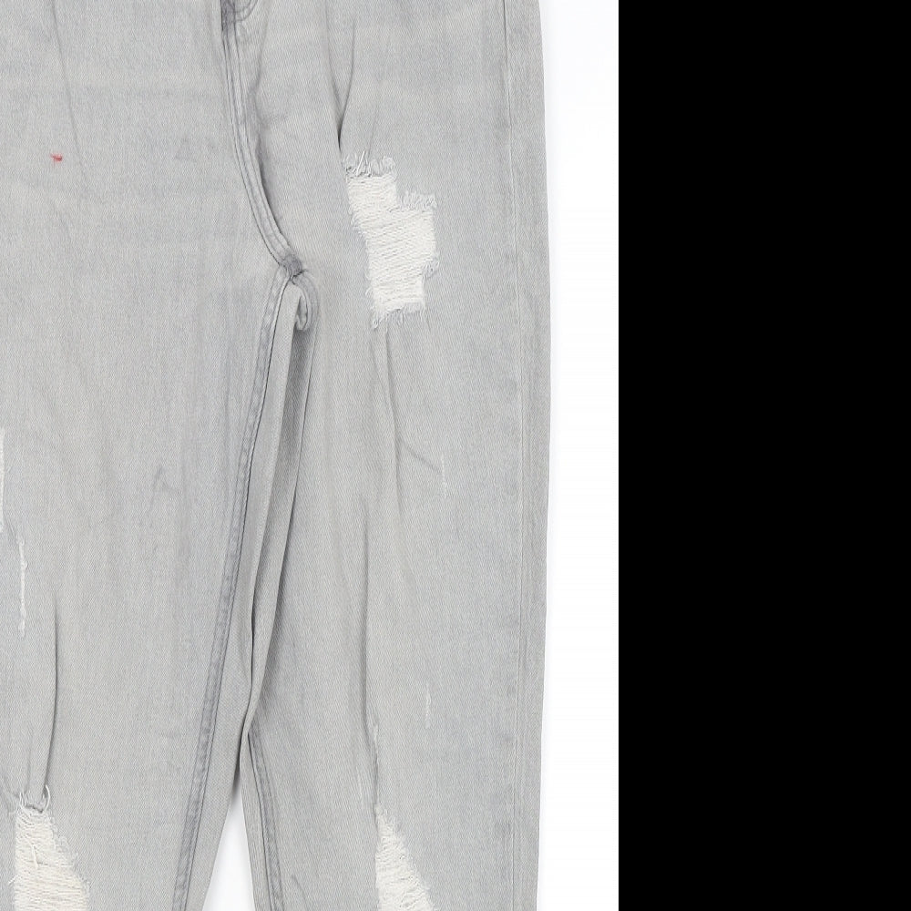 F&F Womens Grey   Straight Jeans Size 12 L28 in