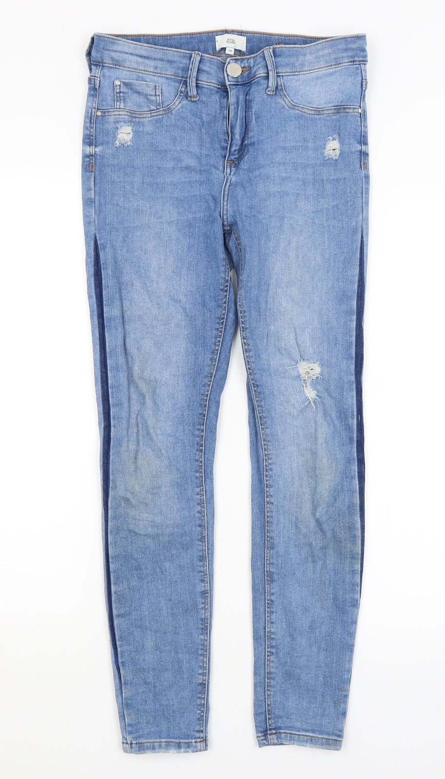 River Island Womens Blue   Skinny Jeans Size 10 L26 in