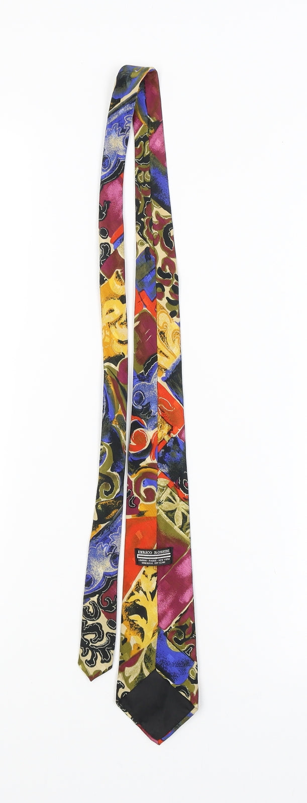 Enrico Rossini Mens Multicoloured Paisley  Pointed Tie One Size