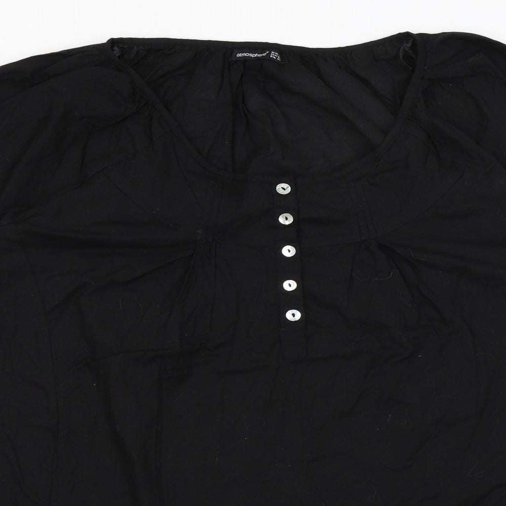 Atmosphere Womens Black   Basic Blouse Size 16