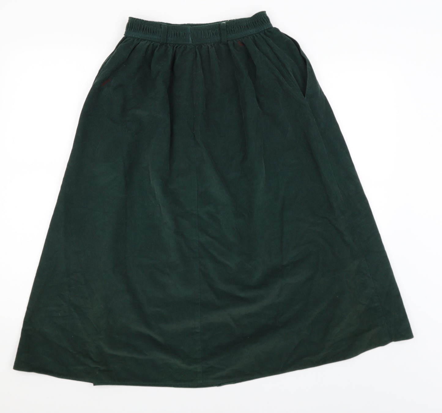 St Michael Womens Green   Peasant Skirt Size 10