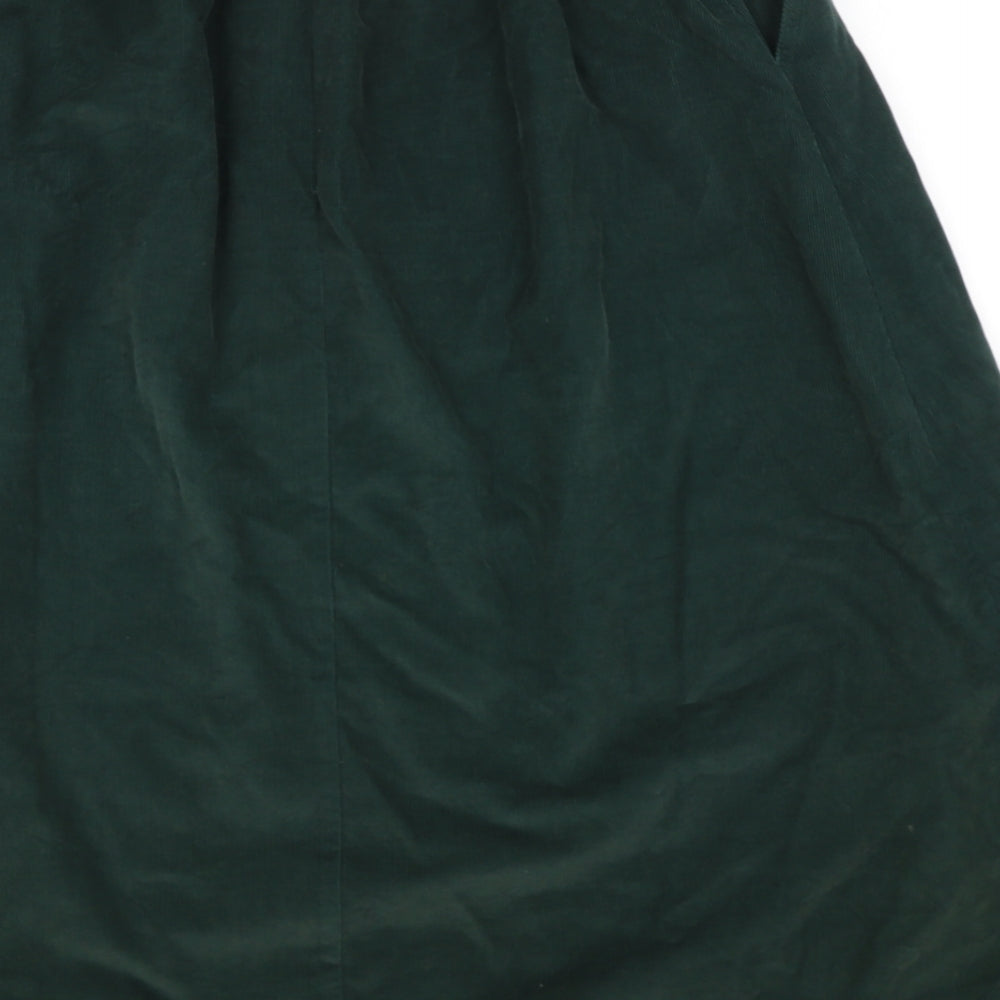 St Michael Womens Green   Peasant Skirt Size 10