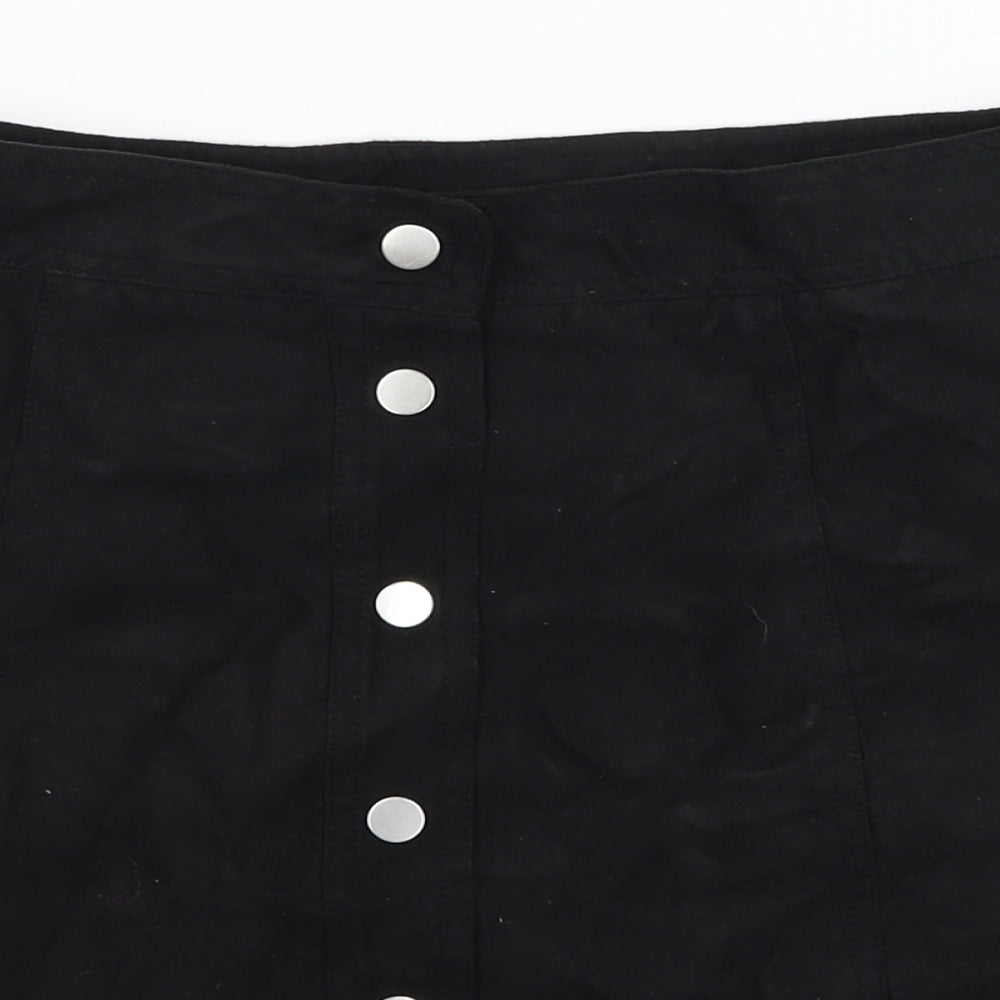 Divided Womens Black   Mini Skirt Size 10