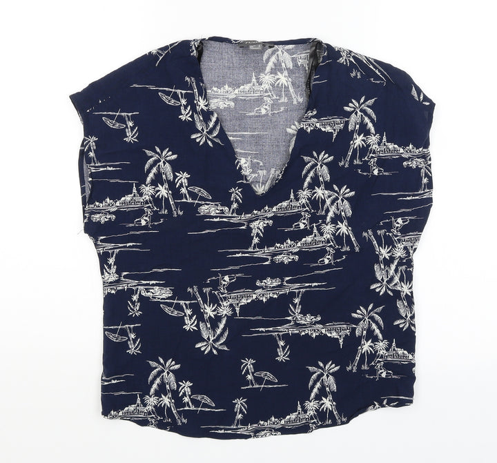Primark Womens Blue Basic T-Shirt Size 6
