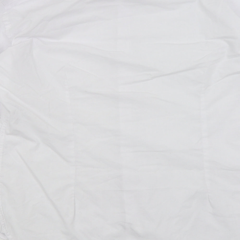 One Six Five Mens White    Dress Shirt Size 16