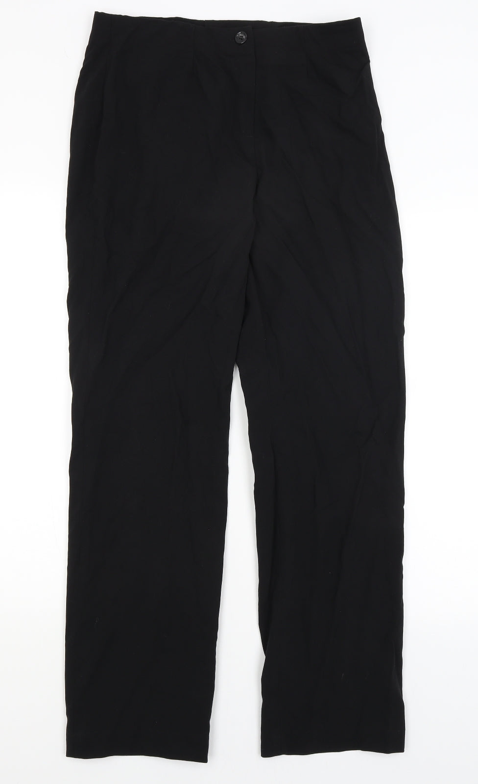 Peruggi Womens Black   Dress Pants Trousers Size 10 L30 in