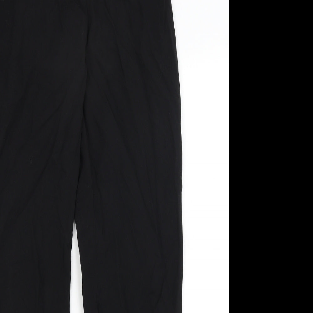 Peruggi Womens Black   Dress Pants Trousers Size 10 L30 in