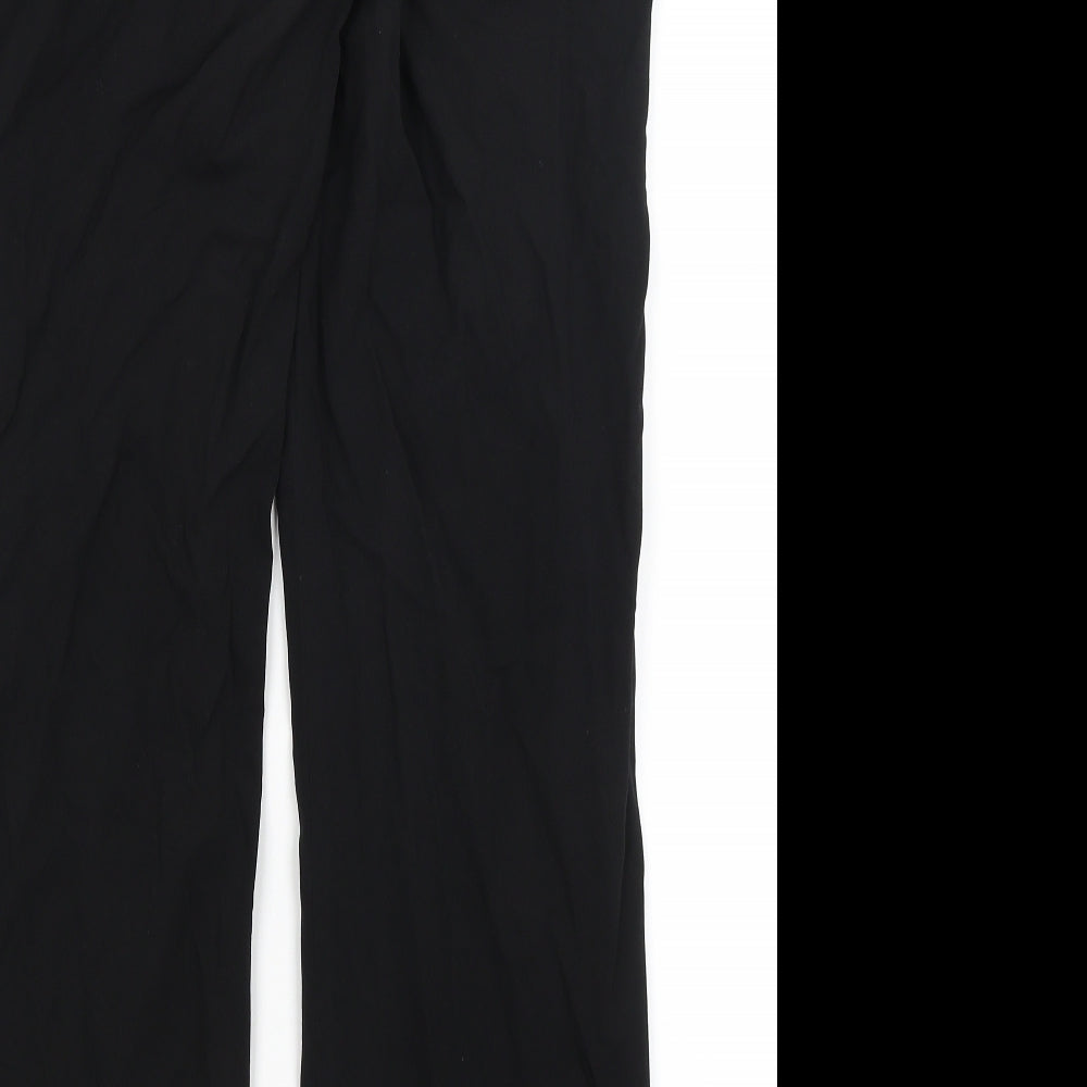 Peruggi Womens Black   Dress Pants Trousers Size 10 L30 in